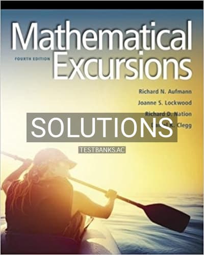 Solutions for Mathematical Excursions 4th Edition by Aufmann cover