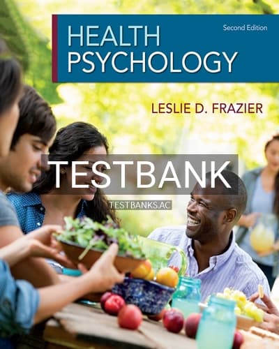 Test Bank for Health Psychology 2nd Edition by Frazier cover