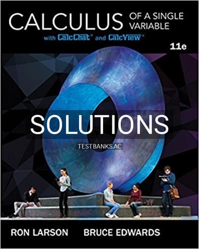Solutions for Calculus of a Single Variable 11th Edition by Larson cover