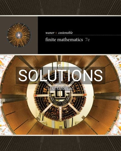Solutions for Finite Mathematics 7th Edition by Waner cover