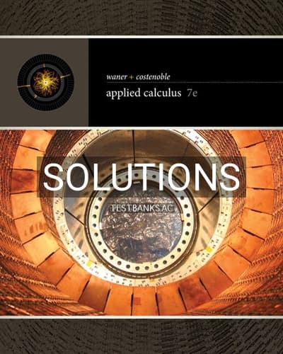 Solutions for Applied Calculus 7th Edition by Waner cover