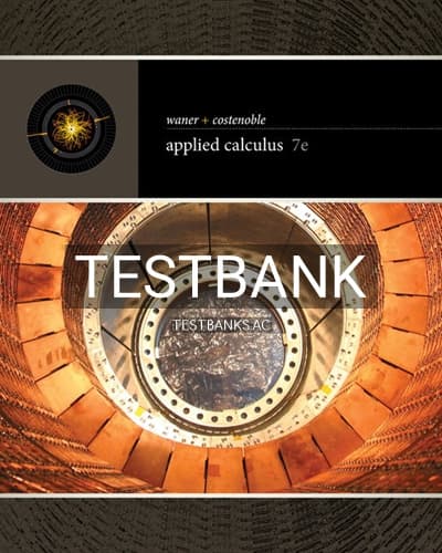 Test Bank for Applied Calculus 7th Edition by Waner cover