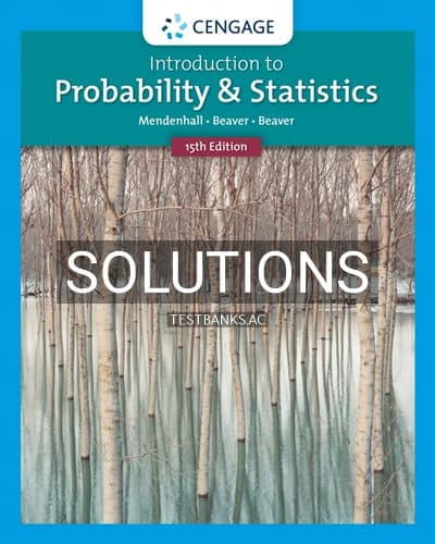 Solutions for Introduction to Probability and Statistics 15th Edition by Mendenhall cover