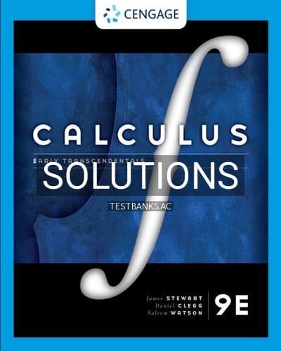 Solutions for Calculus Early Transcendentals 9th Edition by Stewart cover