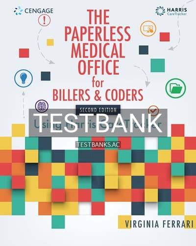 Test Bank for Paperless Medical Office for Billers and Coders Using Harris CareTracker 2nd Edition by Tracker cover