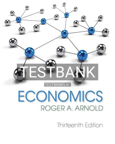 Test Bank for Economics 13th Edition by Arnold cover