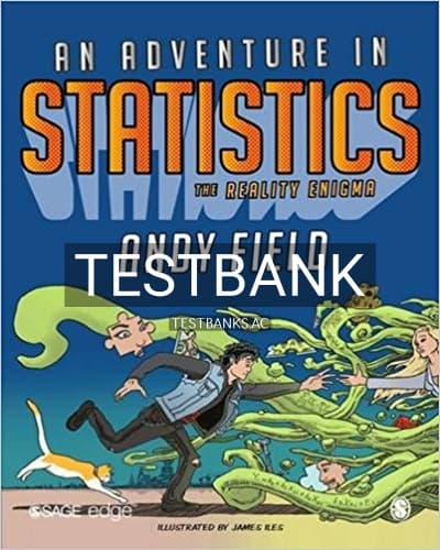 Test Bank for Adventure in Statistics 1st Edition by Field cover