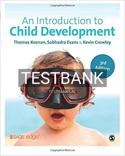 Test Bank for Introduction to Child Development 3rd Edition by Keenan cover
