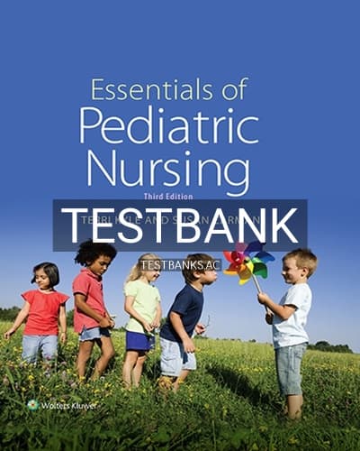 Test Bank for Essentials of Pediatric Nursing 3rd Edition by Kyle cover