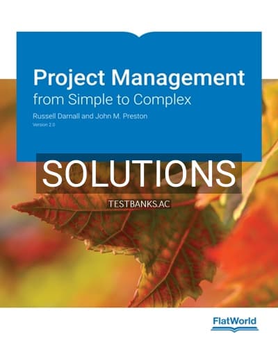 Solutions for Project Management from Simple to Complex Version 2 0 2nd Edition by Darnall cover