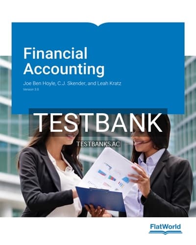 Test Bank for Financial Accounting Version 3 3rd Edition by Hoyle cover
