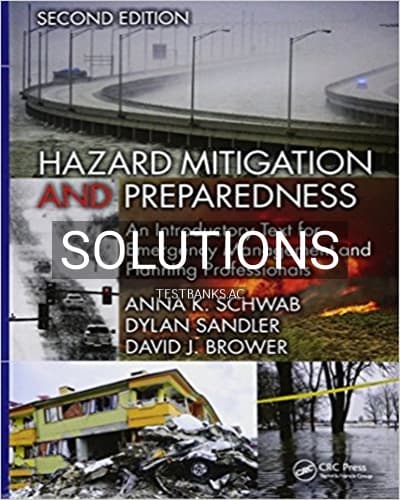 Solutions for Hazard Mitigation and Preparedness An Introductory Text for Emergency Management and Planning Professionals 2nd Edition by Schwab cover