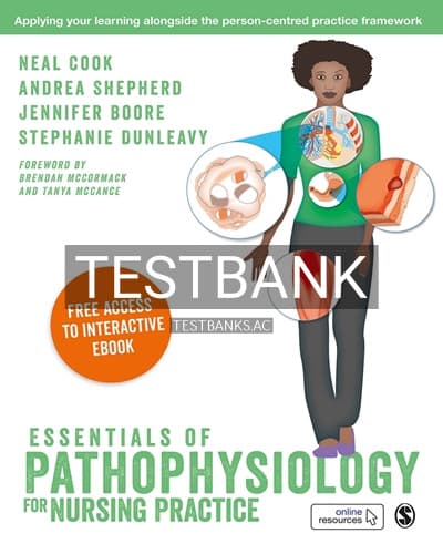 Test Bank for Essentials of Pathophysiology for Nursing Practice 1st Edition by Cook cover