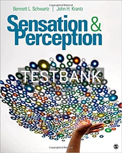 Test Bank for Sensation and Perception 1st Edition by Schwartz cover