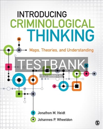 Test Bank for Introducing Criminological Thinking 1st Edition by Heidt cover