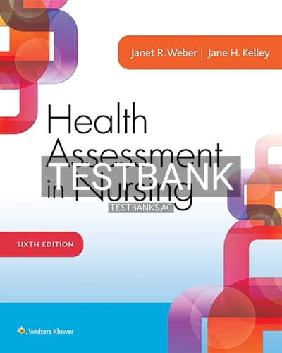 Test Bank for Health Assessment in Nursing 6th Edition by Weber cover