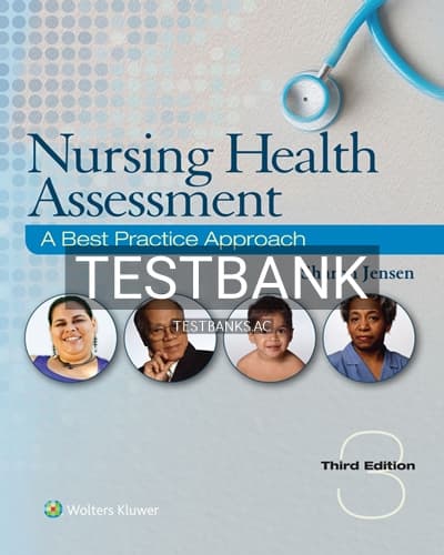 Test Bank for Nursing Health Assessment 3rd Edition by Jensen cover