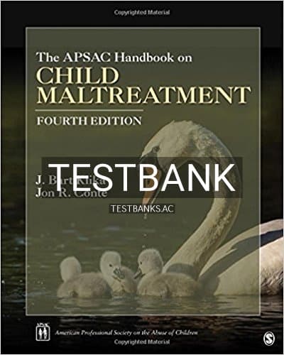 Test Bank for APSAC Handbook on Child Maltreatment 4th Edition by Klika cover