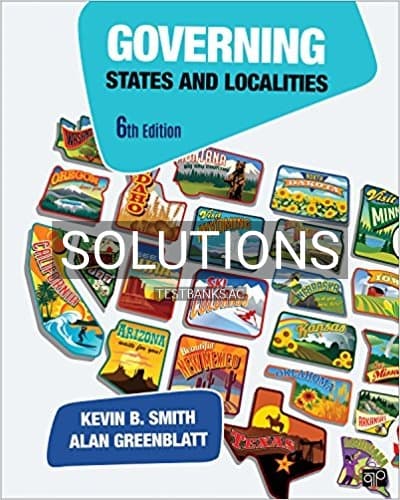 Solutions for Governing States and Localities 6th Edition by Smith cover
