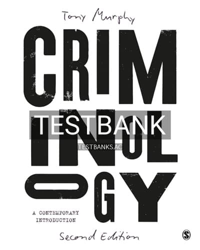 Test Bank for Criminology 2nd Edition by Murphy cover
