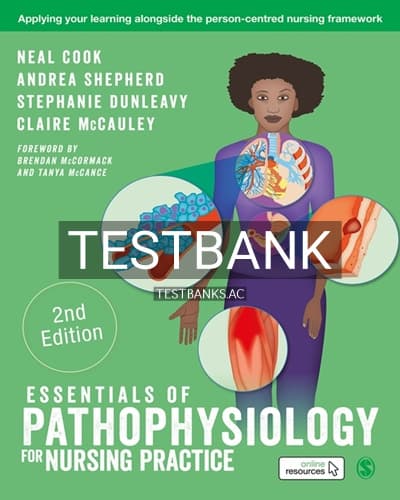 Test Bank for Essentials of Pathophysiology for Nursing Practice 2nd Edition by Cook cover