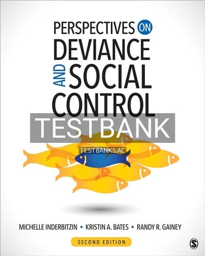 Test Bank for Perspectives on Deviance and Social Control 2nd Edition by Inderbitzin cover