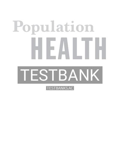 Test Bank for Population Health: Principles and Applications for Management 1st Edition by Caron cover