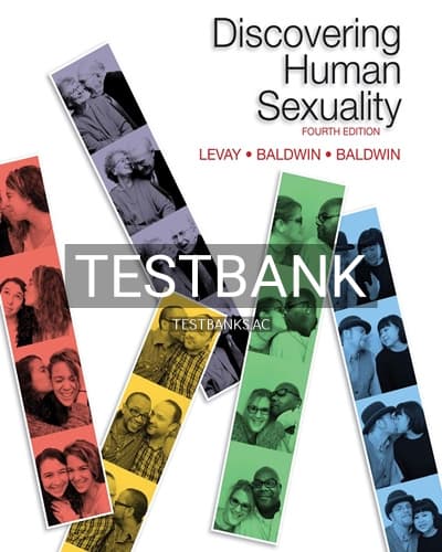 Test Bank for Discovering Human Sexuality 4th Edition by LeVay cover