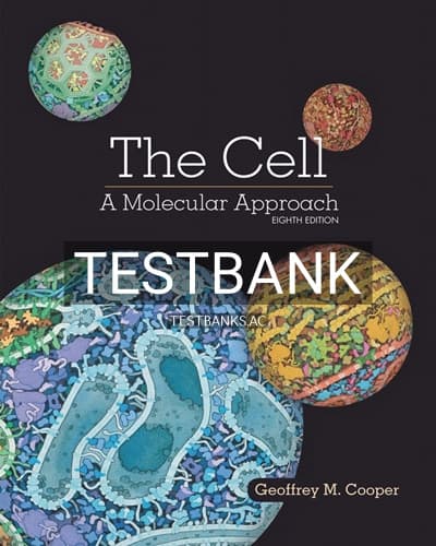 Test Bank for Cell Molecular Approach 8th Edition by Cooper cover