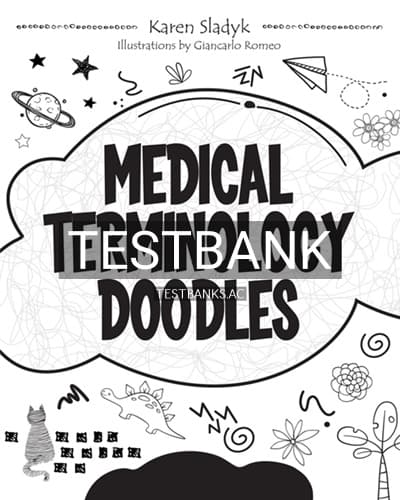 Test Bank for Medical Terminology Doodles 1st Edition by Sladyk cover