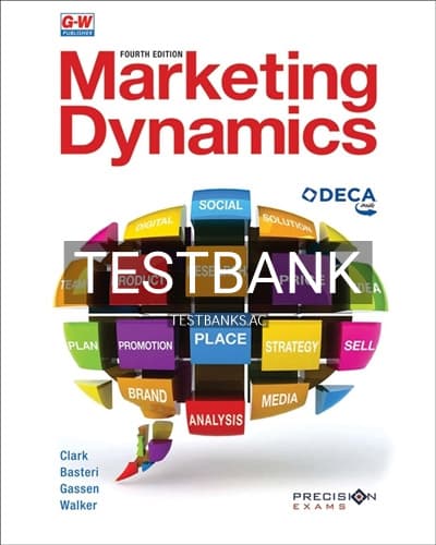 Test Bank for Marketing Dynamics 4th Edition by Clark cover