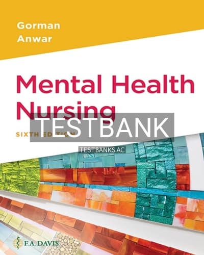 Test Bank for Mental Health Nursing 6th Edition by Gorman cover