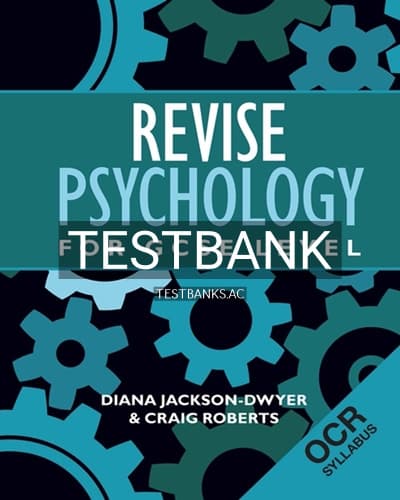 Test Bank for Revise Psychology for GCSE Level 1st Edition by Jackson-Dwyer cover