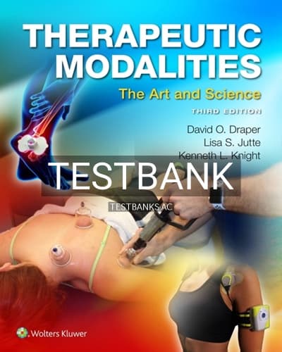 Test Bank for Therapeutic Modalities 3rd Edition by Draper cover