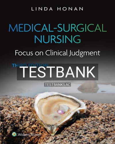 Test Bank for Medical-Surgical Nursing 3rd Edition by Honan cover