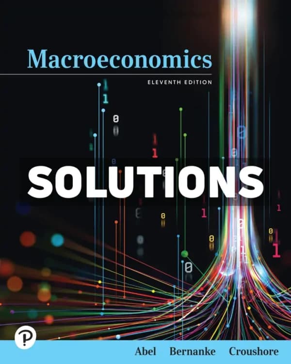 Macroeconomics 11th Edition Abel Solutions Manual cover
