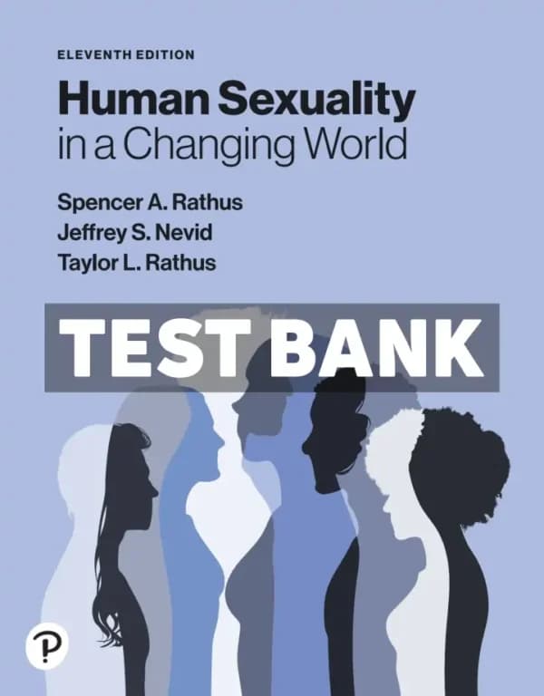 Human Sexuality in a Changing World 11th Edition Rathus Test Bank cover