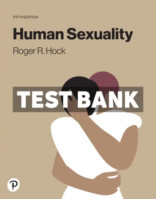 Human Sexuality 5th Edition Hock Test Bank cover