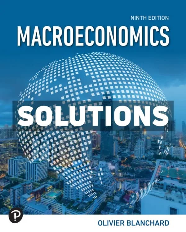 Macroeconomics 9th Edition Blanchard Solutions Manual cover
