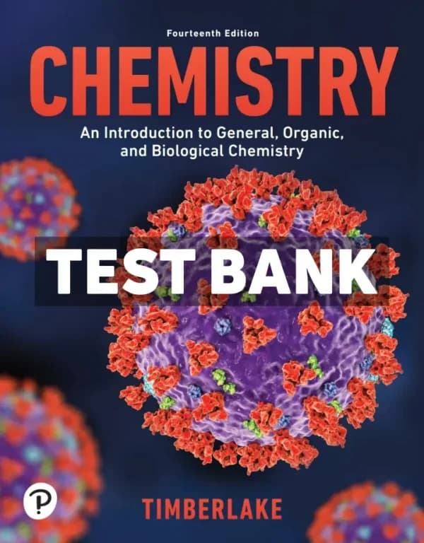 Chemistry 14th Edition Timberlake Test Bank cover