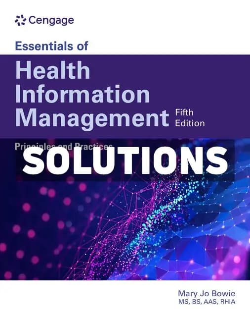 Essentials of Health Information Management 5th Edition Bowie Solutions Manual cover