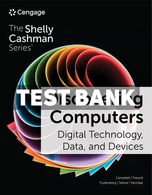 Discovering Computers 17th Edition Campbell Test Bank cover