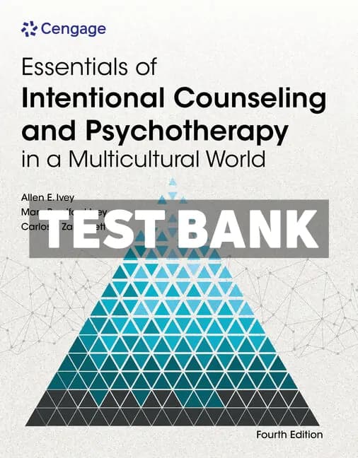 Essentials of Intentional Counseling and Psychotherapy in a Multicultural World 4th Edition Ivey Test Bank cover