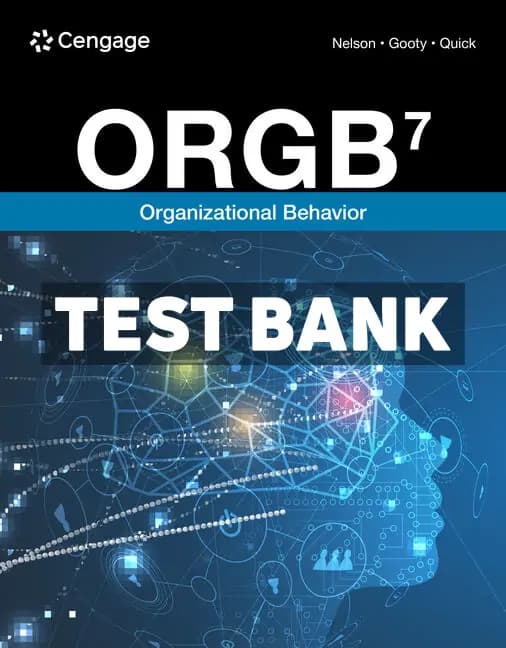 ORGB 7th Edition Nelson Test Bank cover