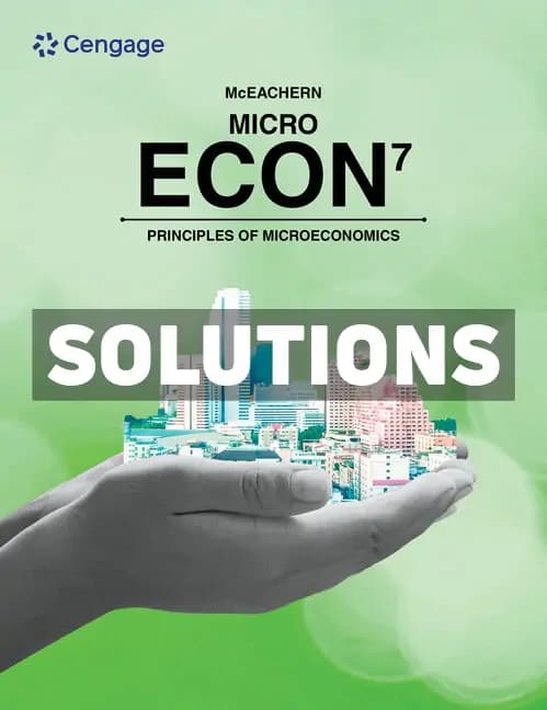 ECON MICRO 7th Edition McEachern Solutions Manual cover