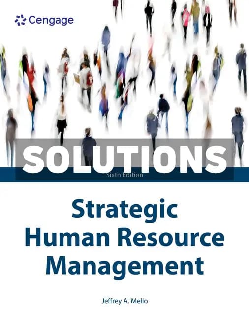 Strategic Human Resource Management 6th Edition Mello Solutions Manual cover