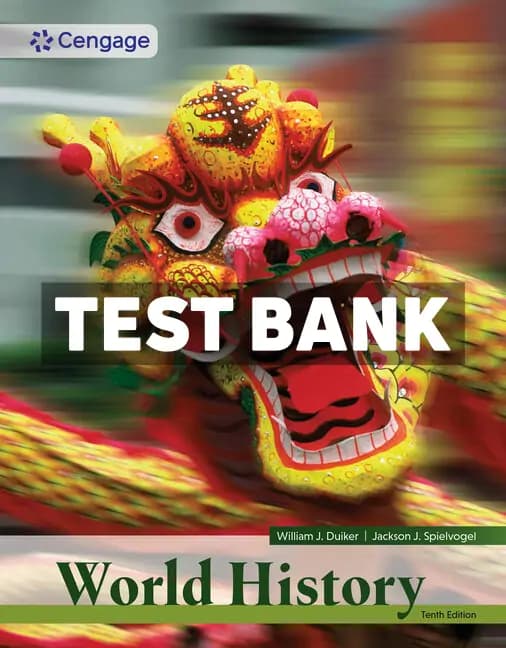 World History 10th Edition Jackson Test Bank cover