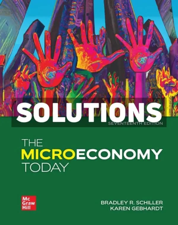 The Microeconomy Today 17th Edition Schiller Solutions Manual cover