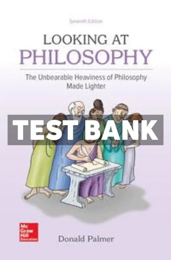 Looking At Philosophy – The Unbearable Heaviness of Philosophy Made Lighter 8th Edition Palmer Test Bank cover