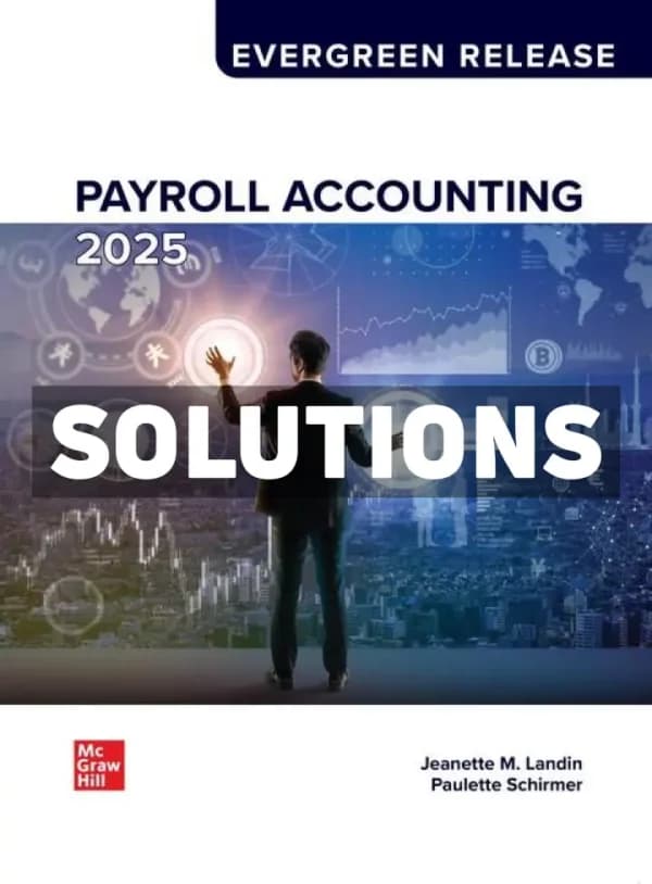 Payroll Accounting 2024 10th Edition Landin Solutions Manual cover